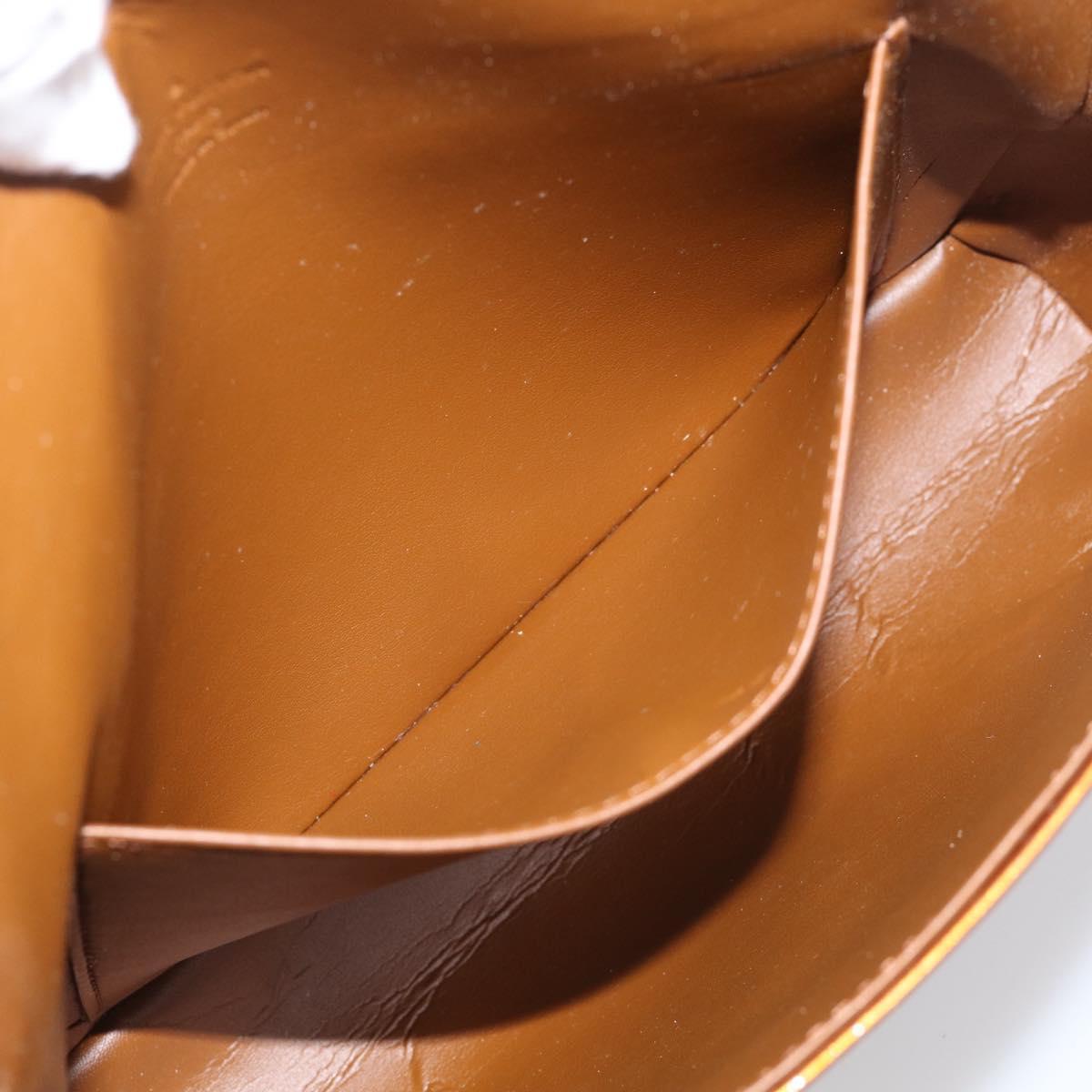 LOUIS VUITTON Monogram Vernis Thompson Street Bag Bronze M91124 LV Auth RV005
