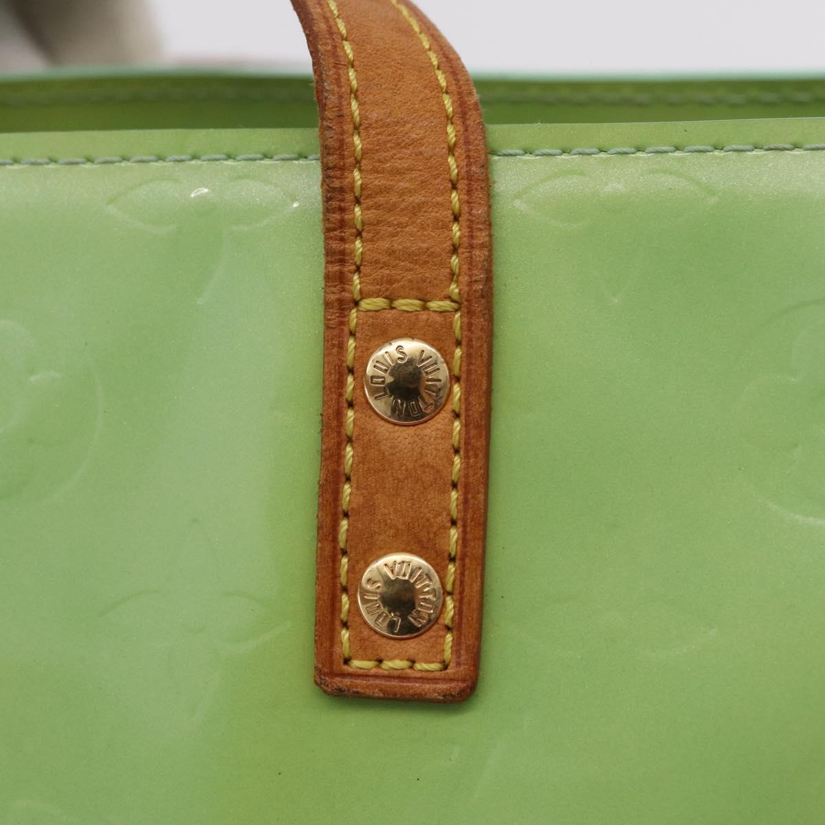 LOUIS VUITTON Monogram Vernis Reade PM Hand Bag Peppermint M91307 LV Auth RV012