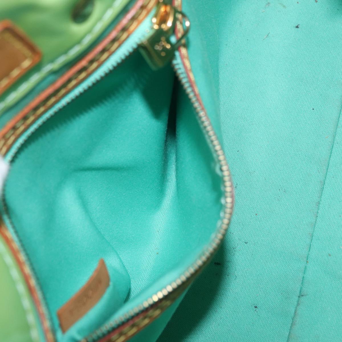 LOUIS VUITTON Monogram Vernis Reade PM Hand Bag Peppermint M91307 LV Auth RV012