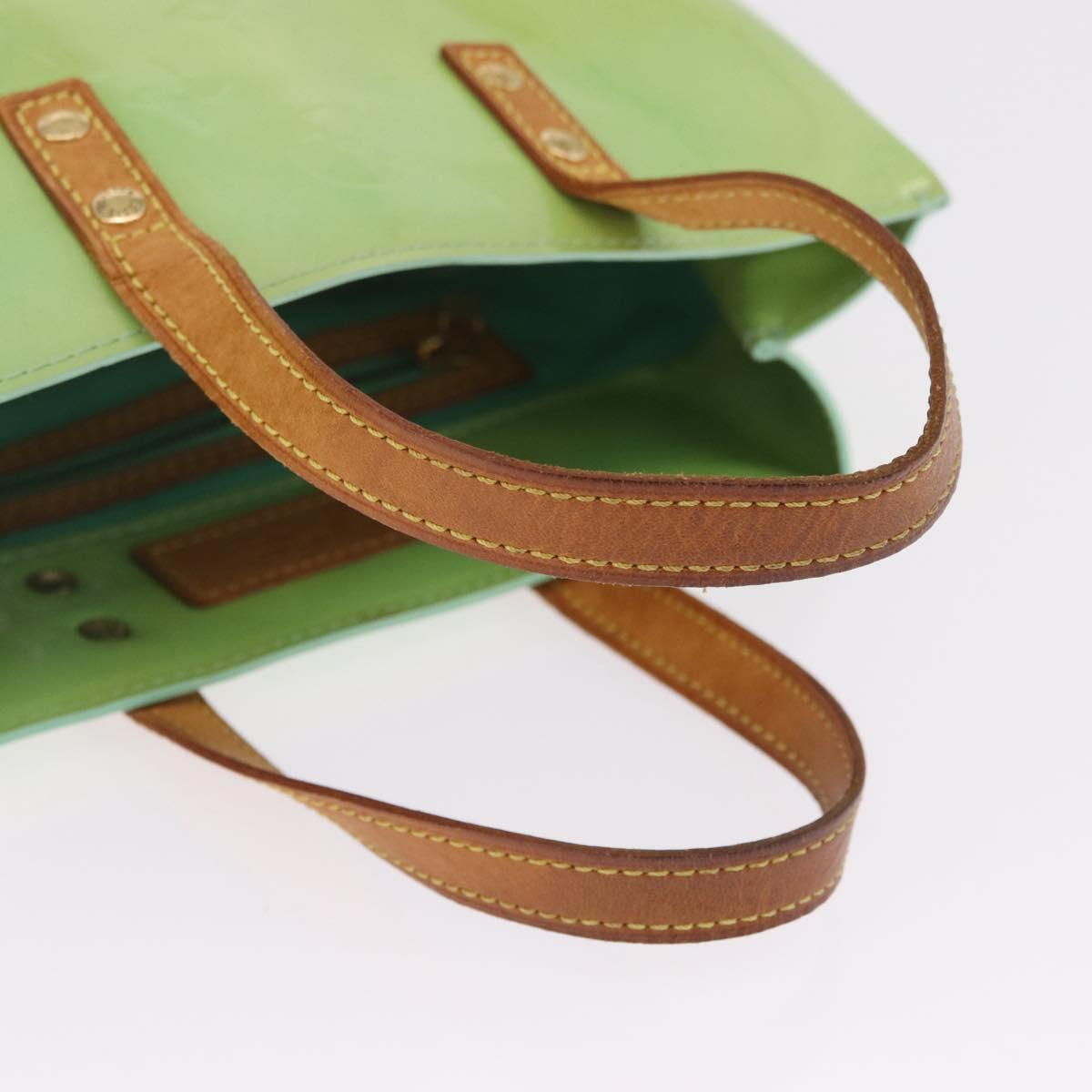 LOUIS VUITTON Monogram Vernis Reade PM Hand Bag Peppermint M91307 LV Auth RV012
