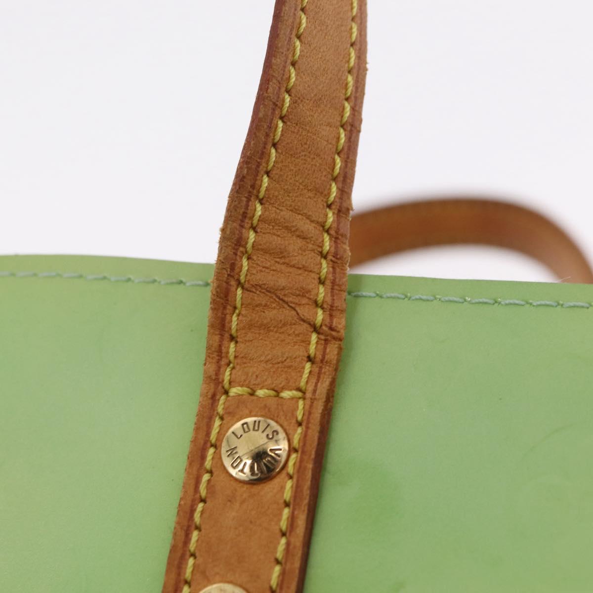LOUIS VUITTON Monogram Vernis Reade PM Hand Bag Peppermint M91307 LV Auth RV012