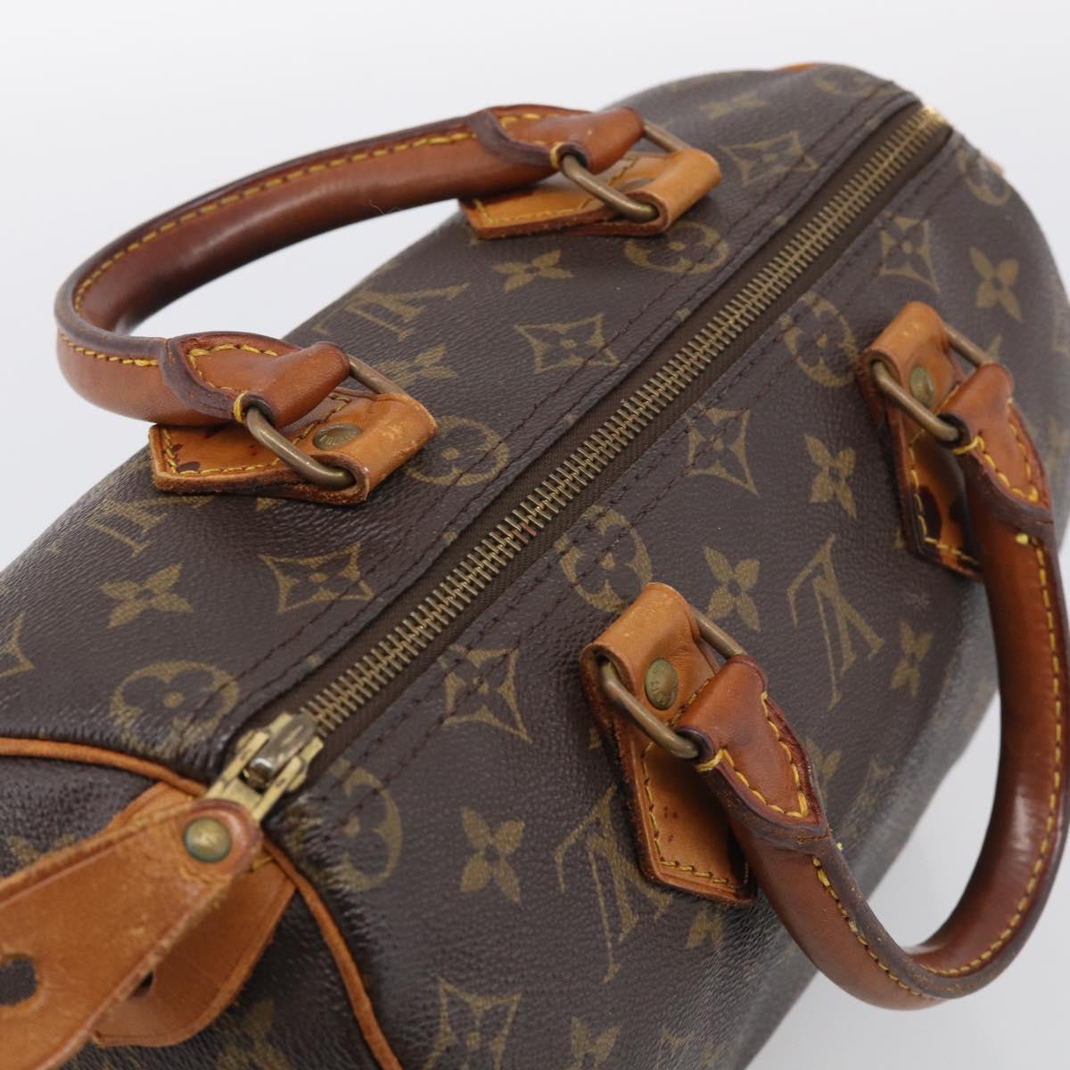 LOUIS VUITTON Monogram Speedy 25 Hand Bag M41528 LV Auth RV015