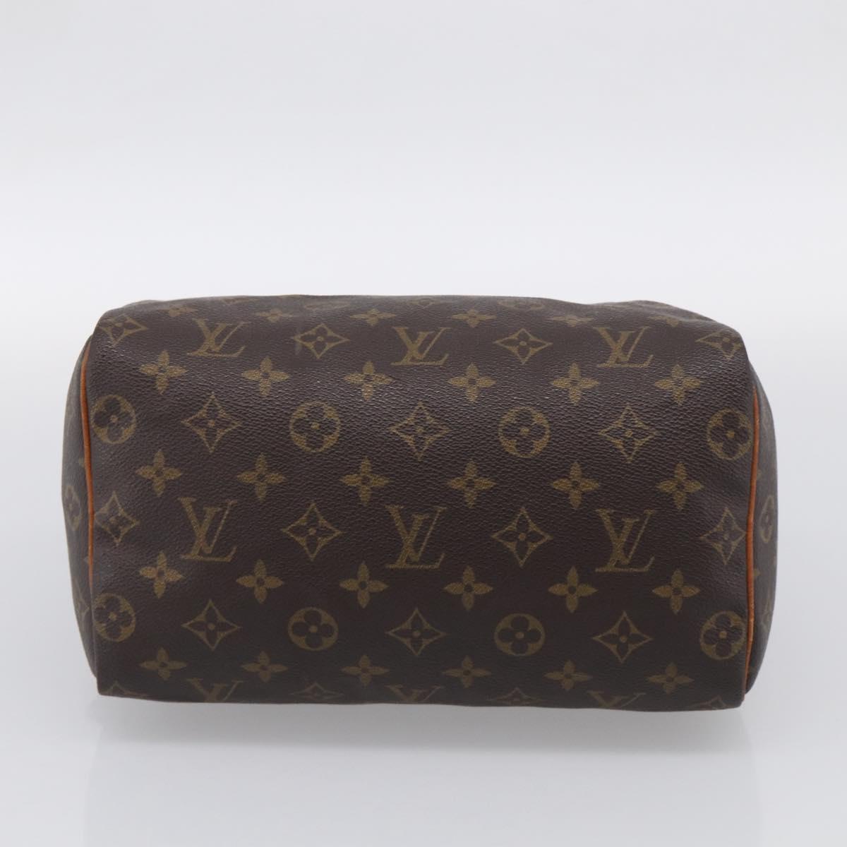 LOUIS VUITTON Monogram Speedy 25 Hand Bag M41528 LV Auth RV015