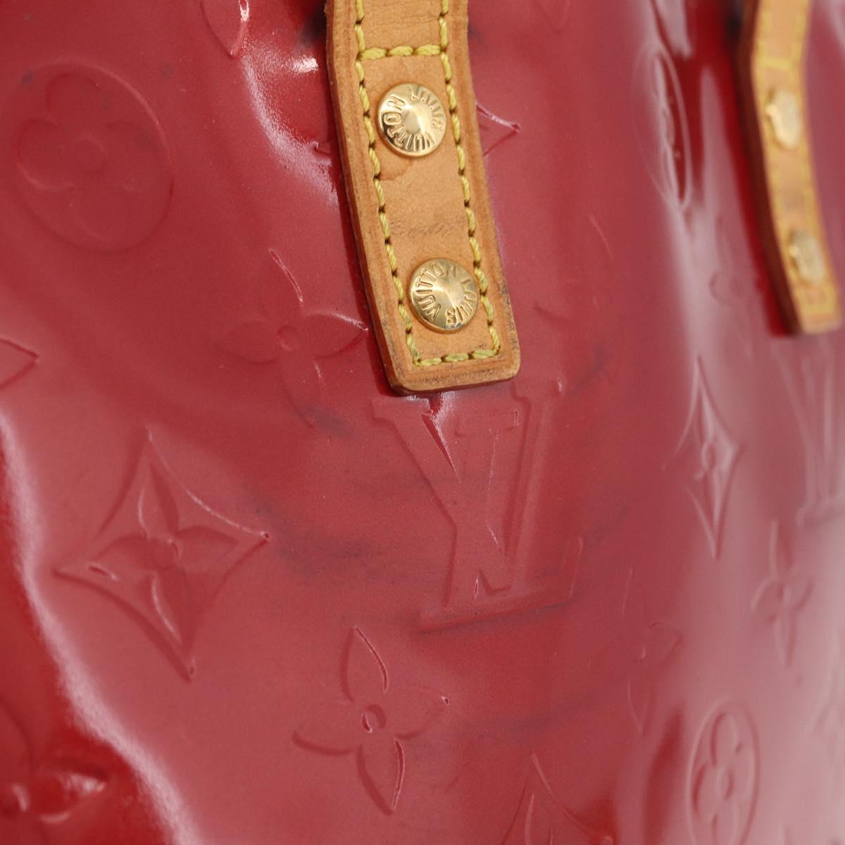 LOUIS VUITTON Monogram Vernis Reade PM Bag Pomme D'amour M91990 LV Auth RV016