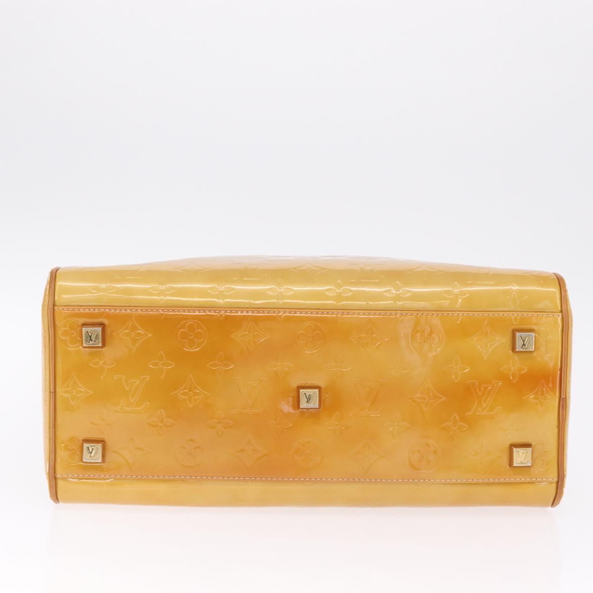 LOUIS VUITTON Monogram Vernis Tompkins Square Bag Beige M91149 LV Auth RV017
