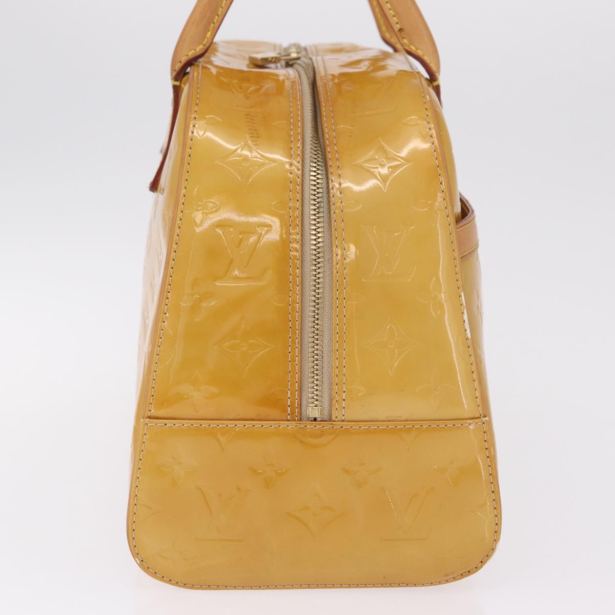 LOUIS VUITTON Monogram Vernis Tompkins Square Bag Beige M91149 LV Auth RV017