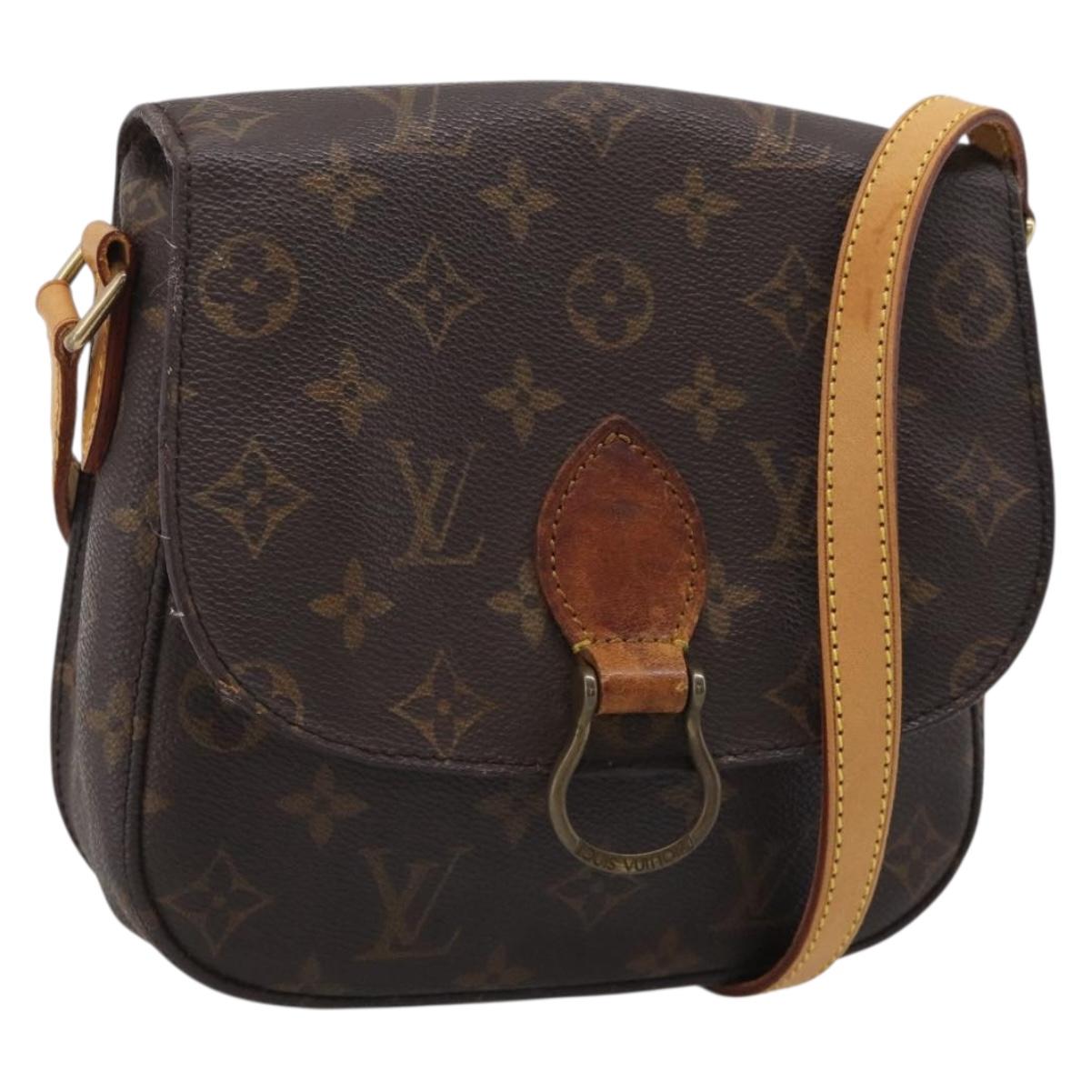 LOUIS VUITTON Monogram Saint Cloud MM Shoulder Bag M51243 LV Auth RV026