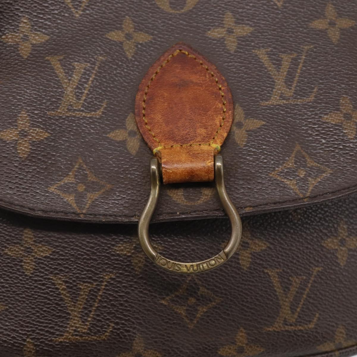LOUIS VUITTON Monogram Saint Cloud MM Shoulder Bag M51243 LV Auth RV026