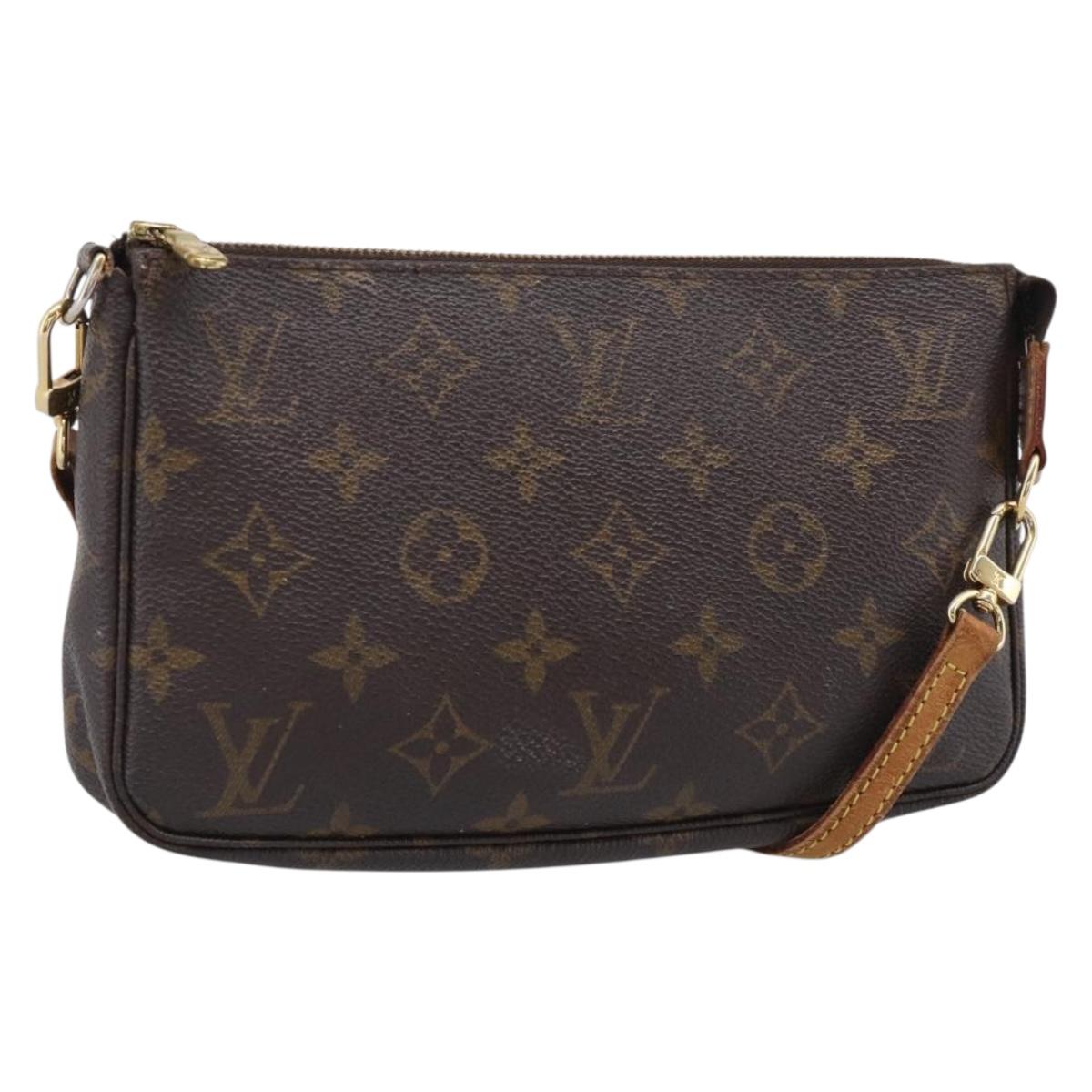 LOUIS VUITTON Monogram Pochette Accessoires Pouch M51980 LV Auth RV027