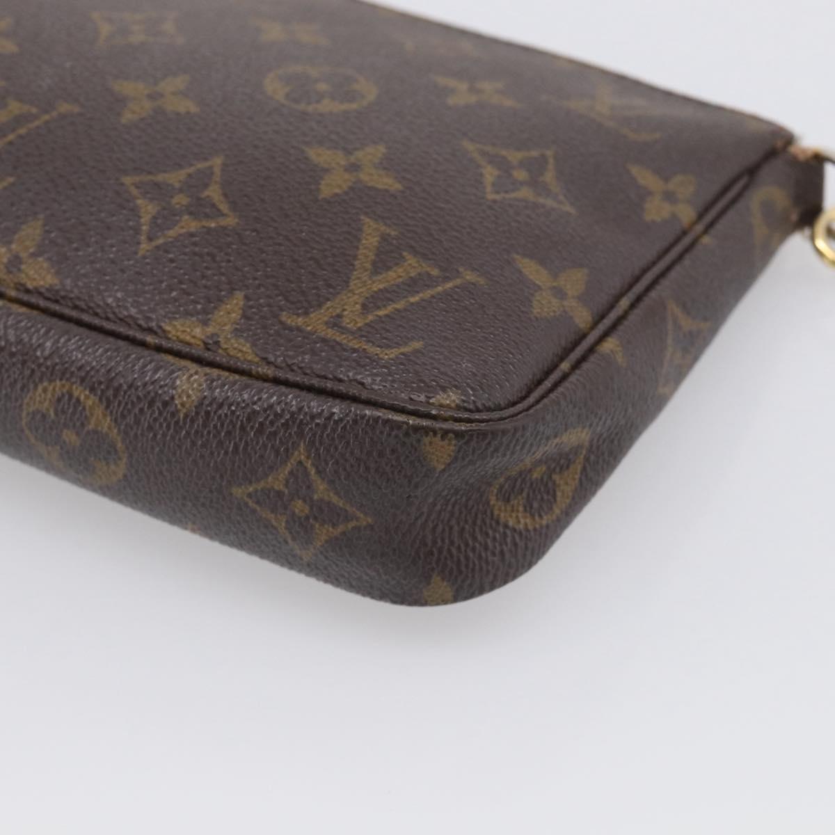 LOUIS VUITTON Monogram Pochette Accessoires Pouch M51980 LV Auth RV027