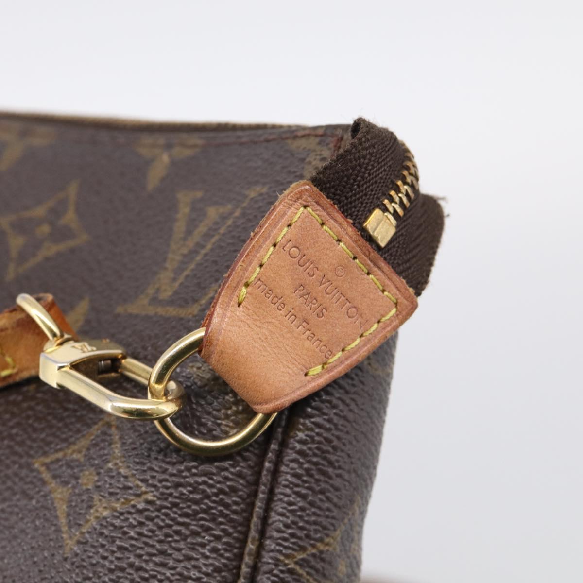 LOUIS VUITTON Monogram Pochette Accessoires Pouch M51980 LV Auth RV027