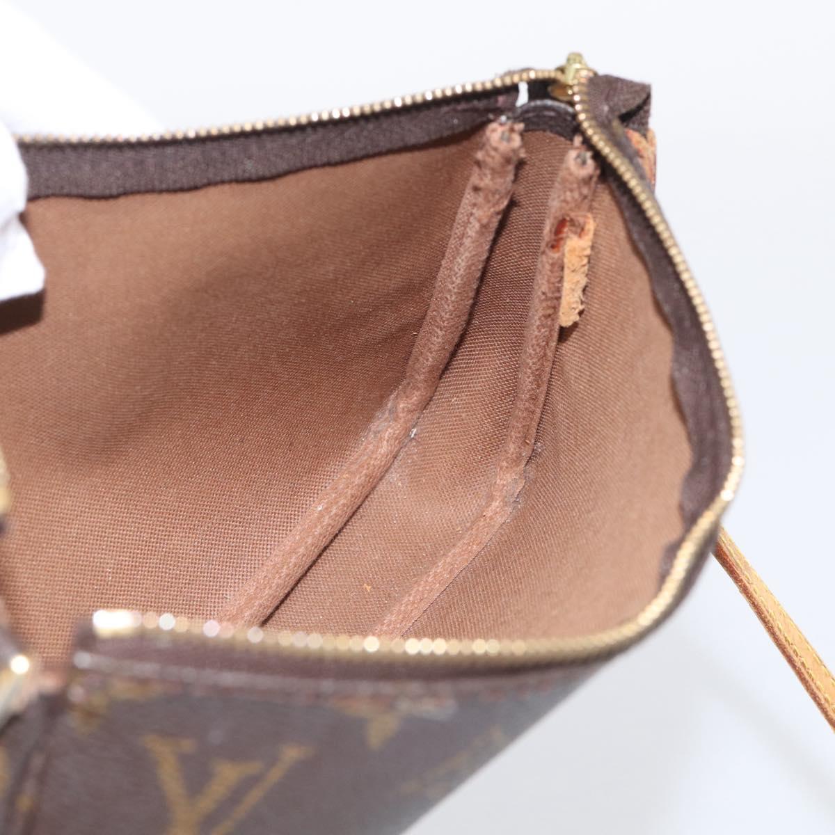 LOUIS VUITTON Monogram Pochette Accessoires Pouch M51980 LV Auth RV027
