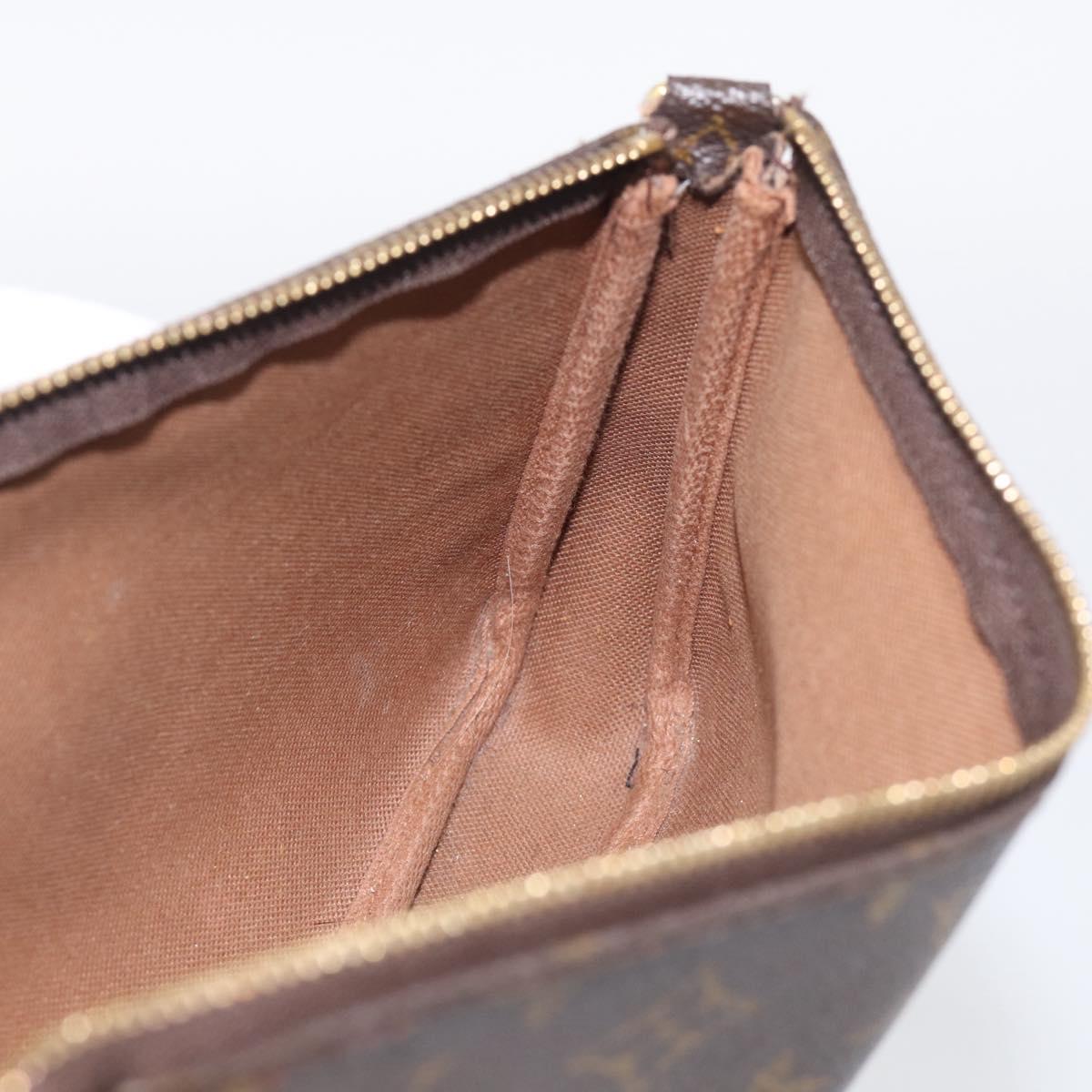 LOUIS VUITTON Monogram Pochette Accessoires Pouch M51980 LV Auth RV027