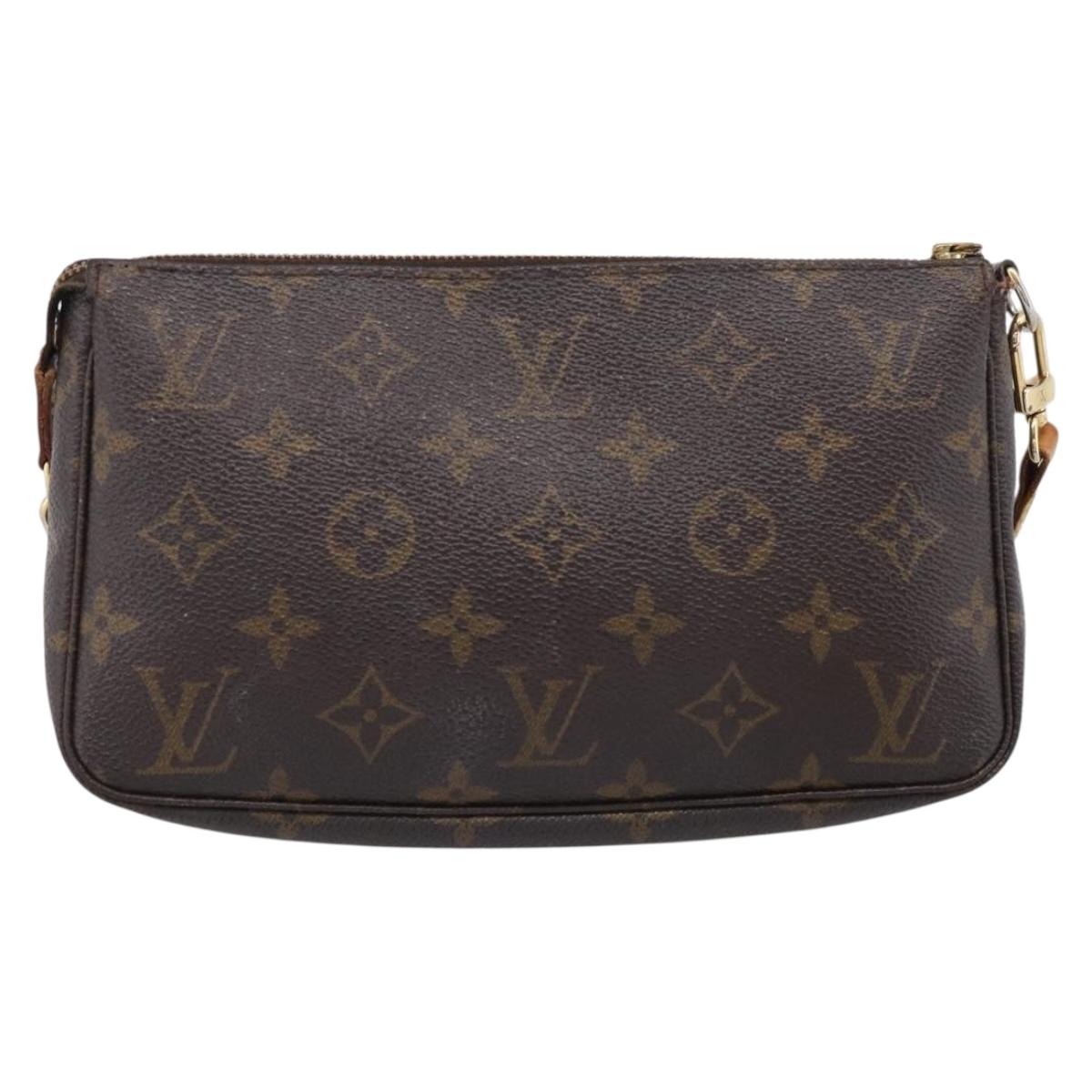 LOUIS VUITTON Monogram Pochette Accessoires Pouch M51980 LV Auth RV027