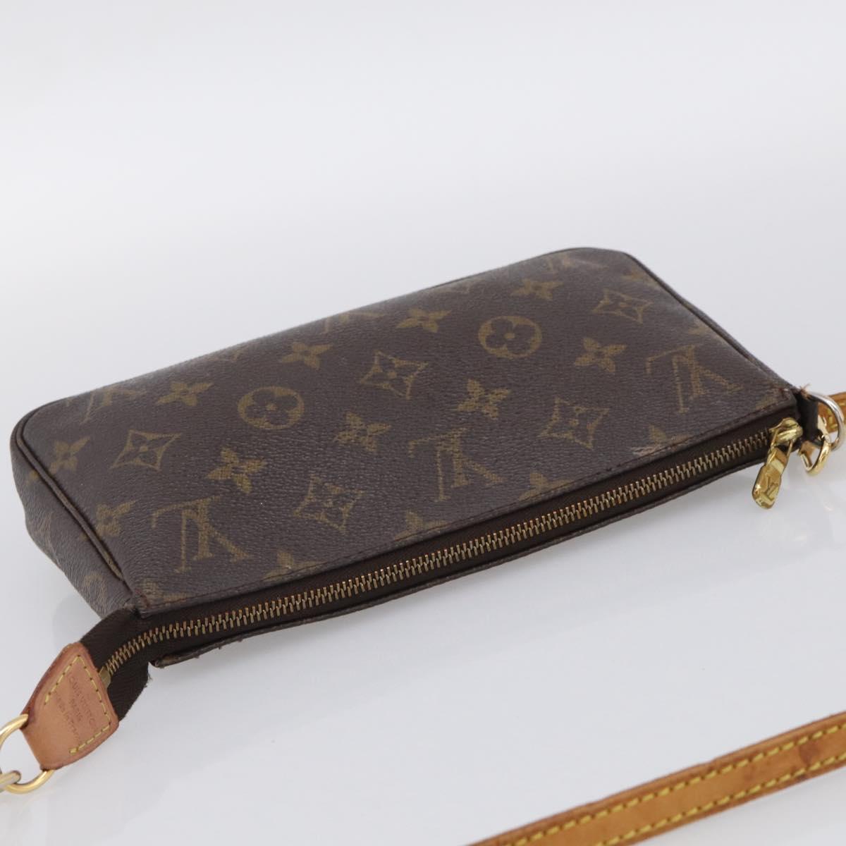 LOUIS VUITTON Monogram Pochette Accessoires Pouch M51980 LV Auth RV027