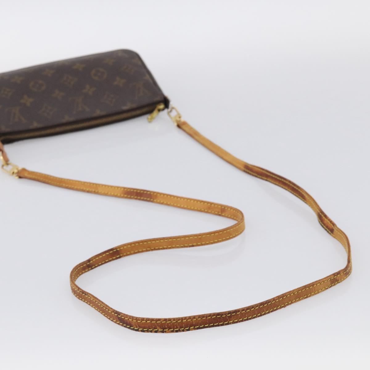 LOUIS VUITTON Monogram Pochette Accessoires Pouch M51980 LV Auth RV027