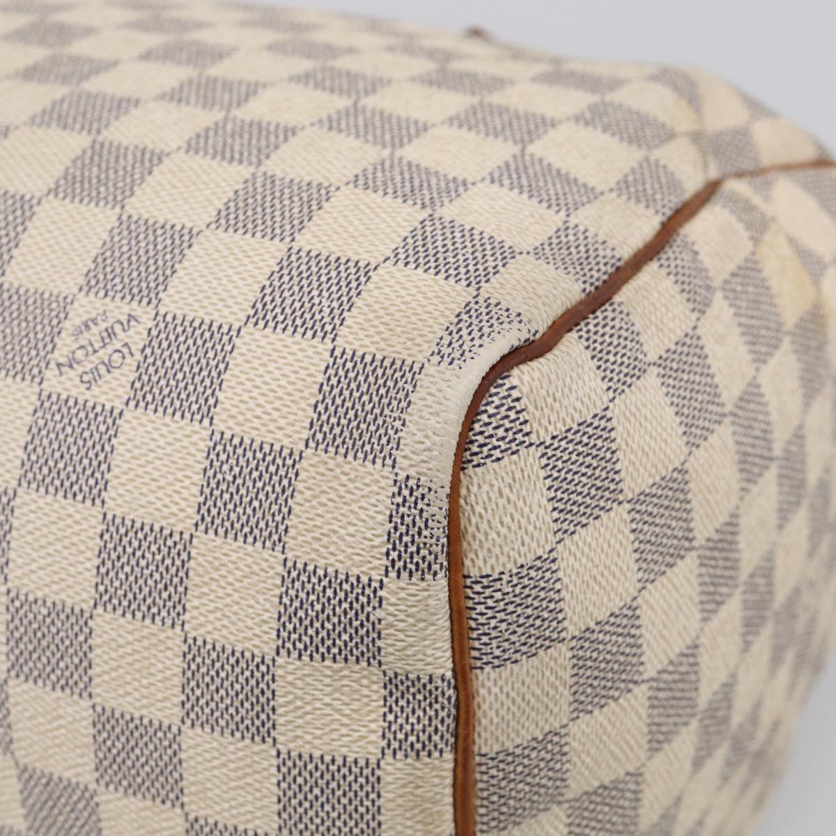 LOUIS VUITTON Damier Azur Speedy 30 Hand Bag N41533 LV Auth RV033