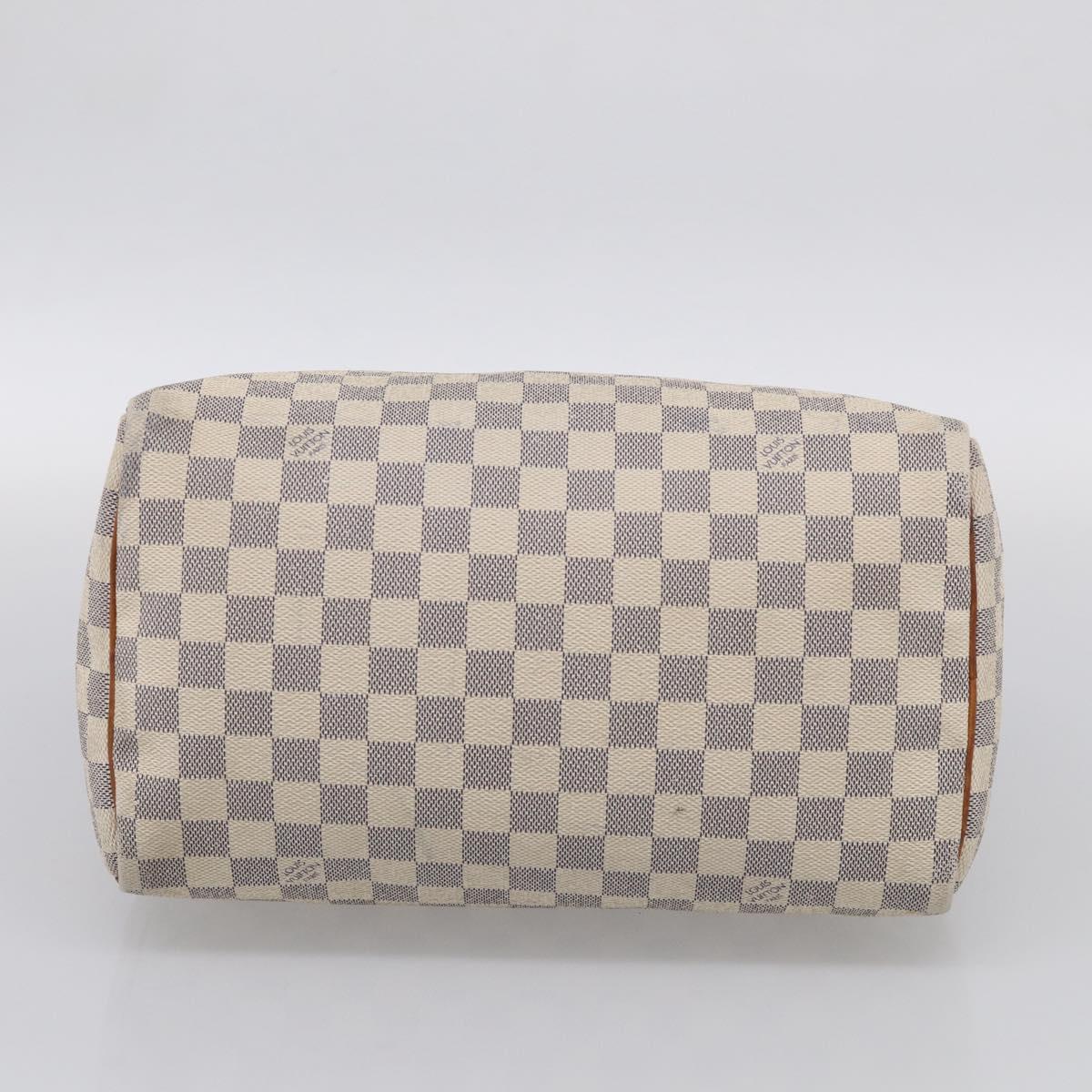 LOUIS VUITTON Damier Azur Speedy 30 Hand Bag N41533 LV Auth RV033
