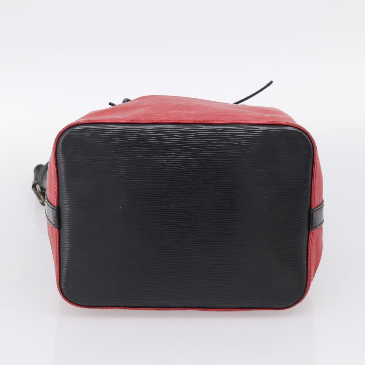 LOUIS VUITTON Epi Petit Noe Bag By Color Black Red M44172 LV Auth RV034A
