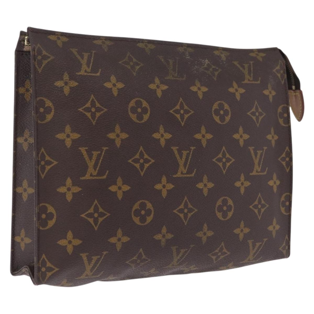 LOUIS VUITTON Monogram Poche Toilette 26 Pouch M47542 LV Auth RV043