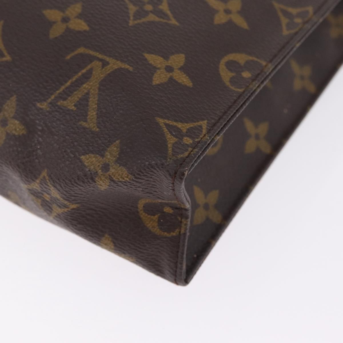 LOUIS VUITTON Monogram Poche Toilette 26 Pouch M47542 LV Auth RV043