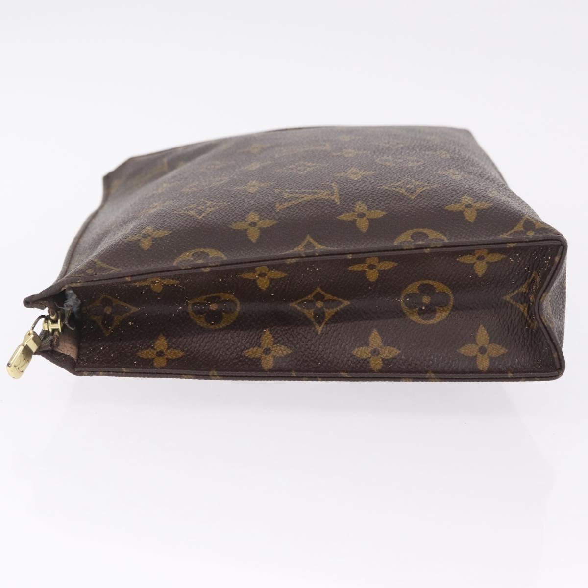 LOUIS VUITTON Monogram Poche Toilette 26 Pouch M47542 LV Auth RV043