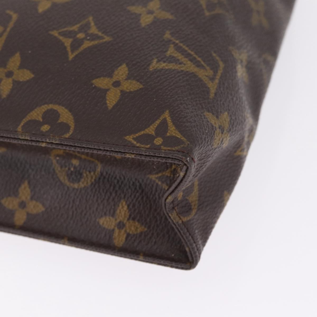 LOUIS VUITTON Monogram Poche Toilette 26 Pouch M47542 LV Auth RV043