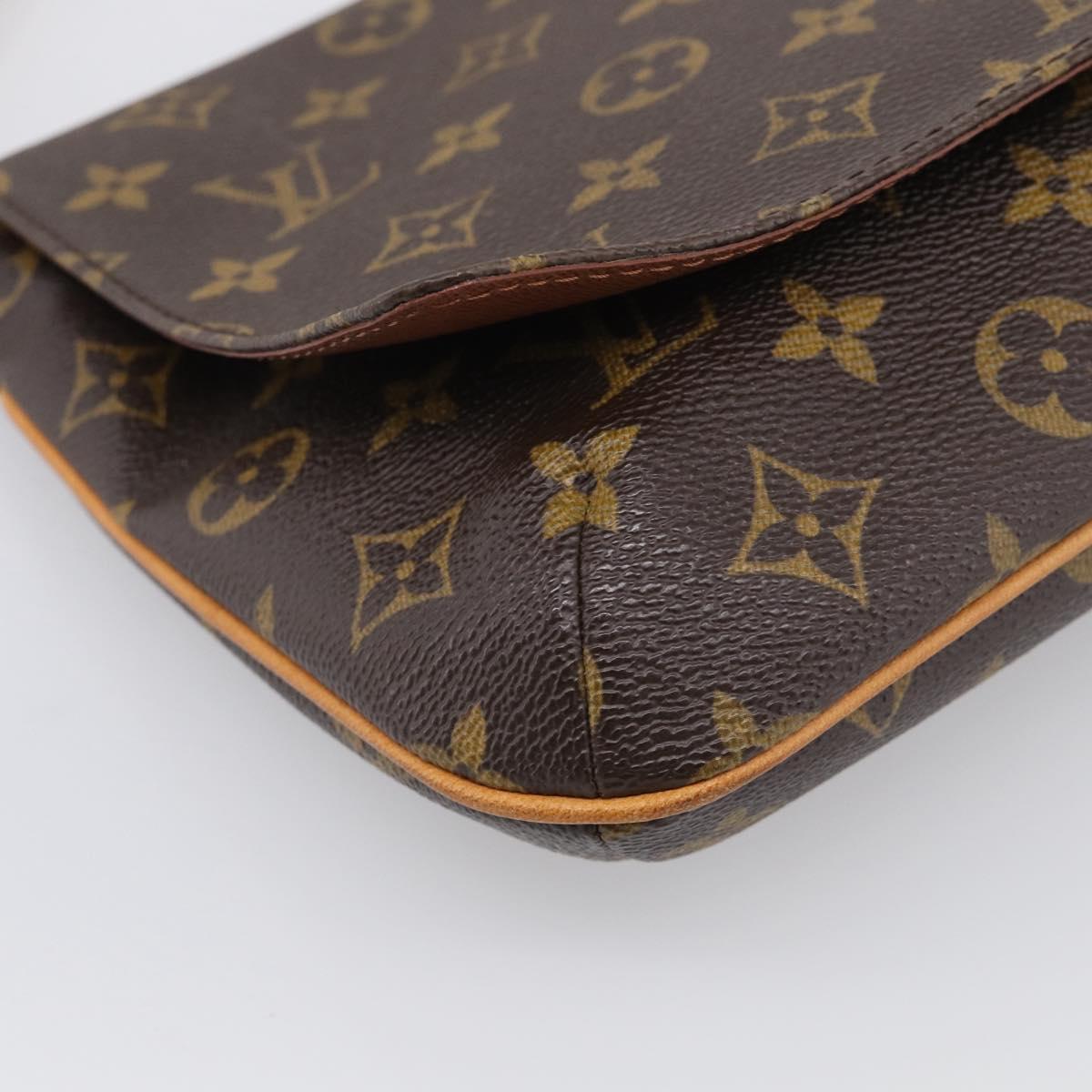 LOUIS VUITTON Monogram Musette Tango Long Strap Bag M51388 LV Auth RV046V