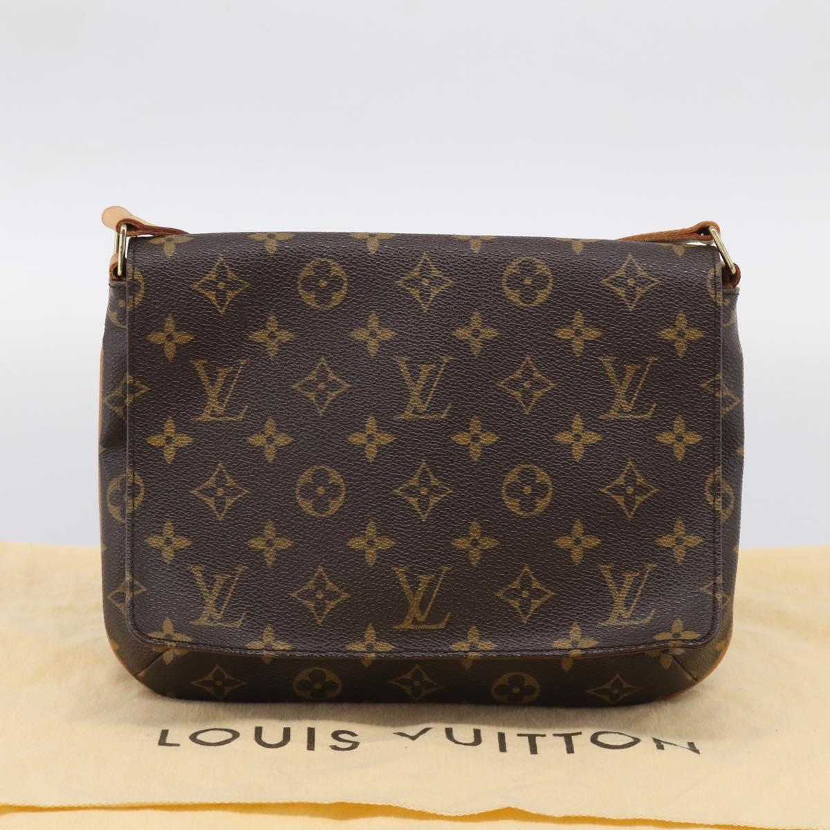 LOUIS VUITTON Monogram Musette Tango Long Strap Bag M51388 LV Auth RV046V