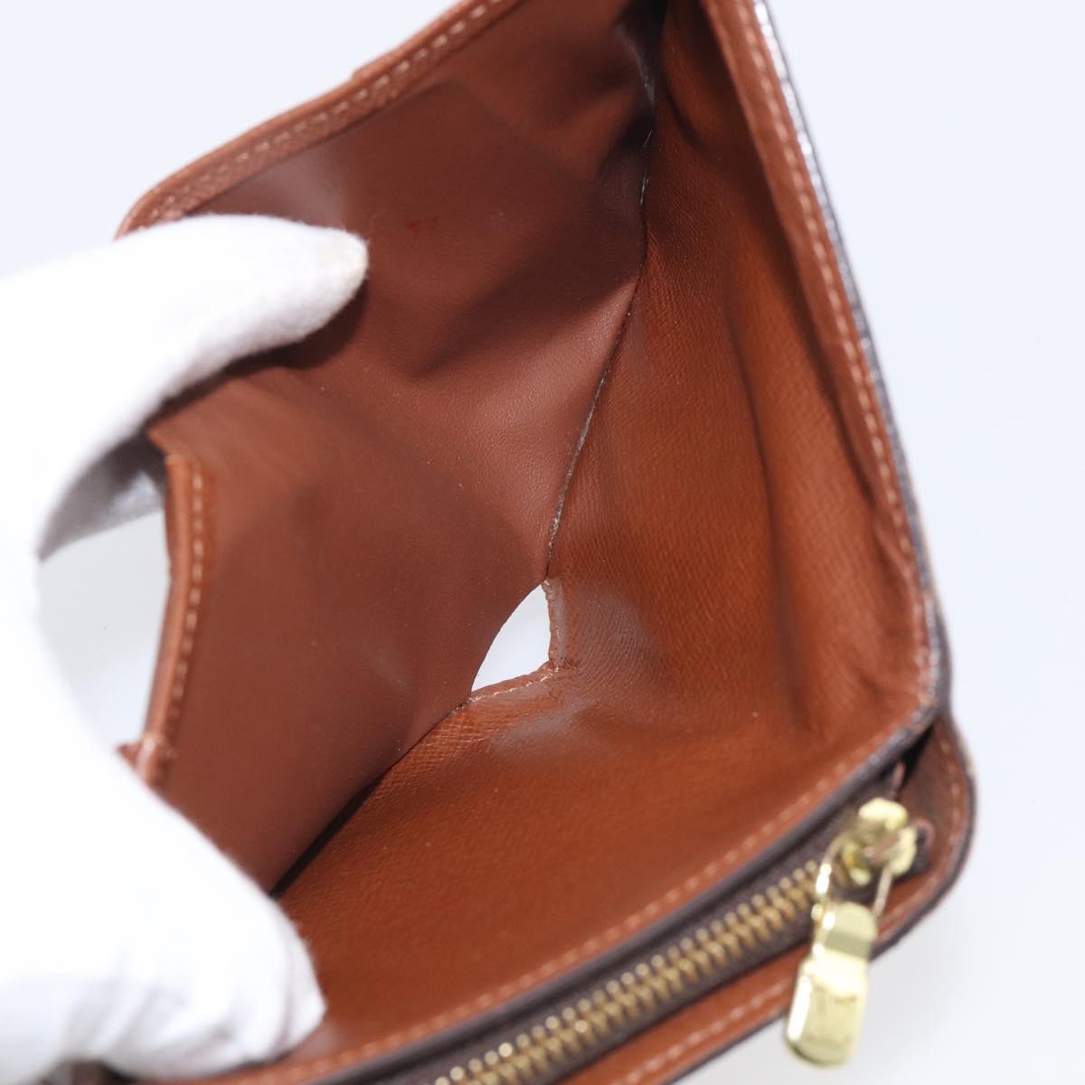 LOUIS VUITTON Monogram Compact Zip Wallet M61667 LV Auth RV047