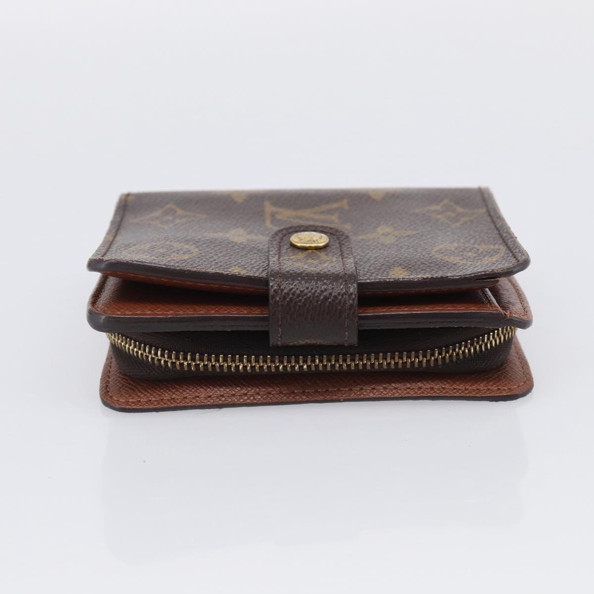 LOUIS VUITTON Monogram Compact Zip Wallet M61667 LV Auth RV047