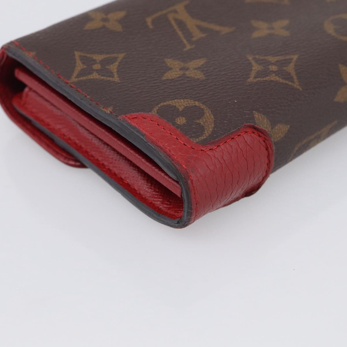 LOUIS VUITTON Monogram Retiro Portefeuille Sarah Wallet M61184 LV Auth RV048