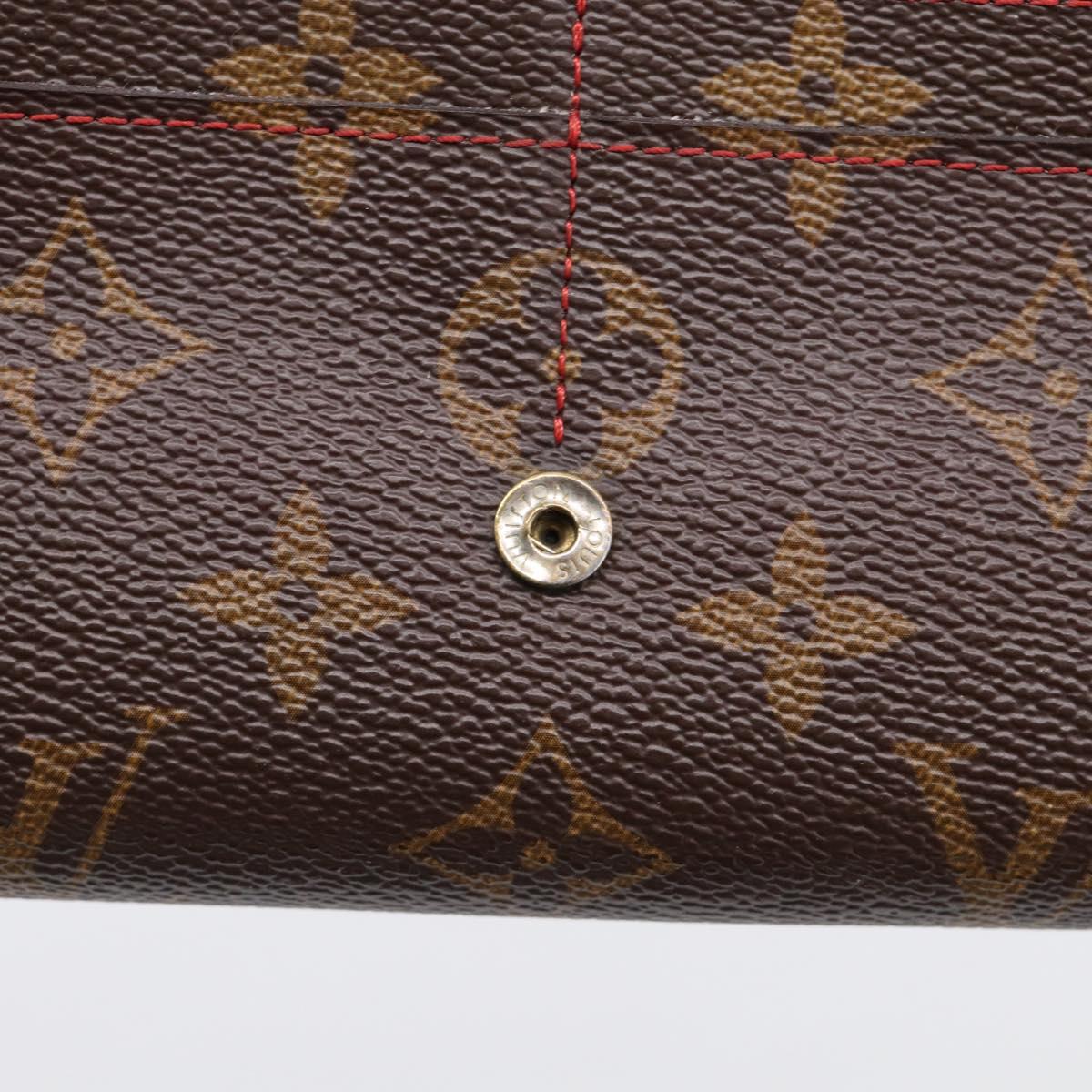 LOUIS VUITTON Monogram Retiro Portefeuille Sarah Wallet M61184 LV Auth RV048