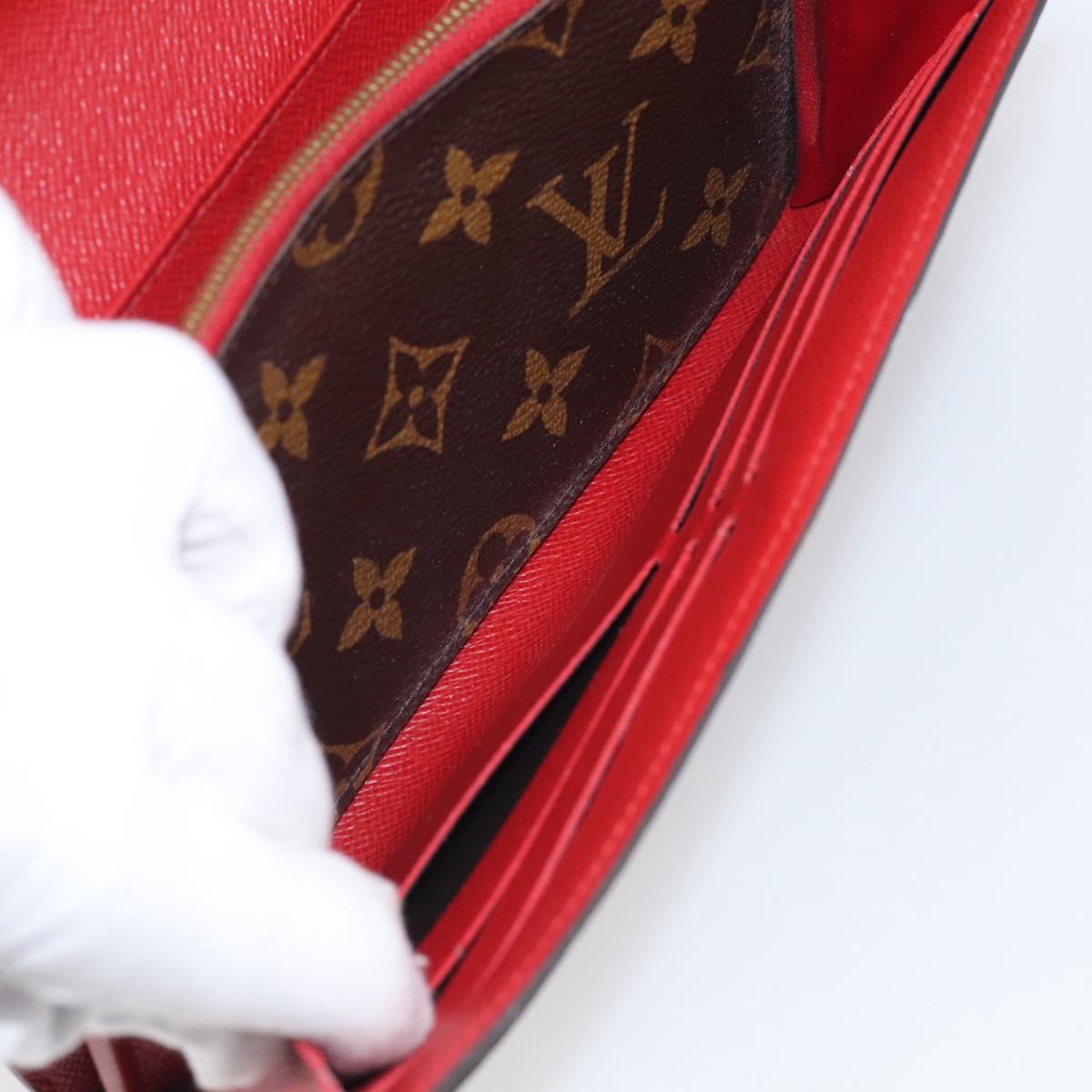 LOUIS VUITTON Monogram Retiro Portefeuille Sarah Wallet M61184 LV Auth RV048