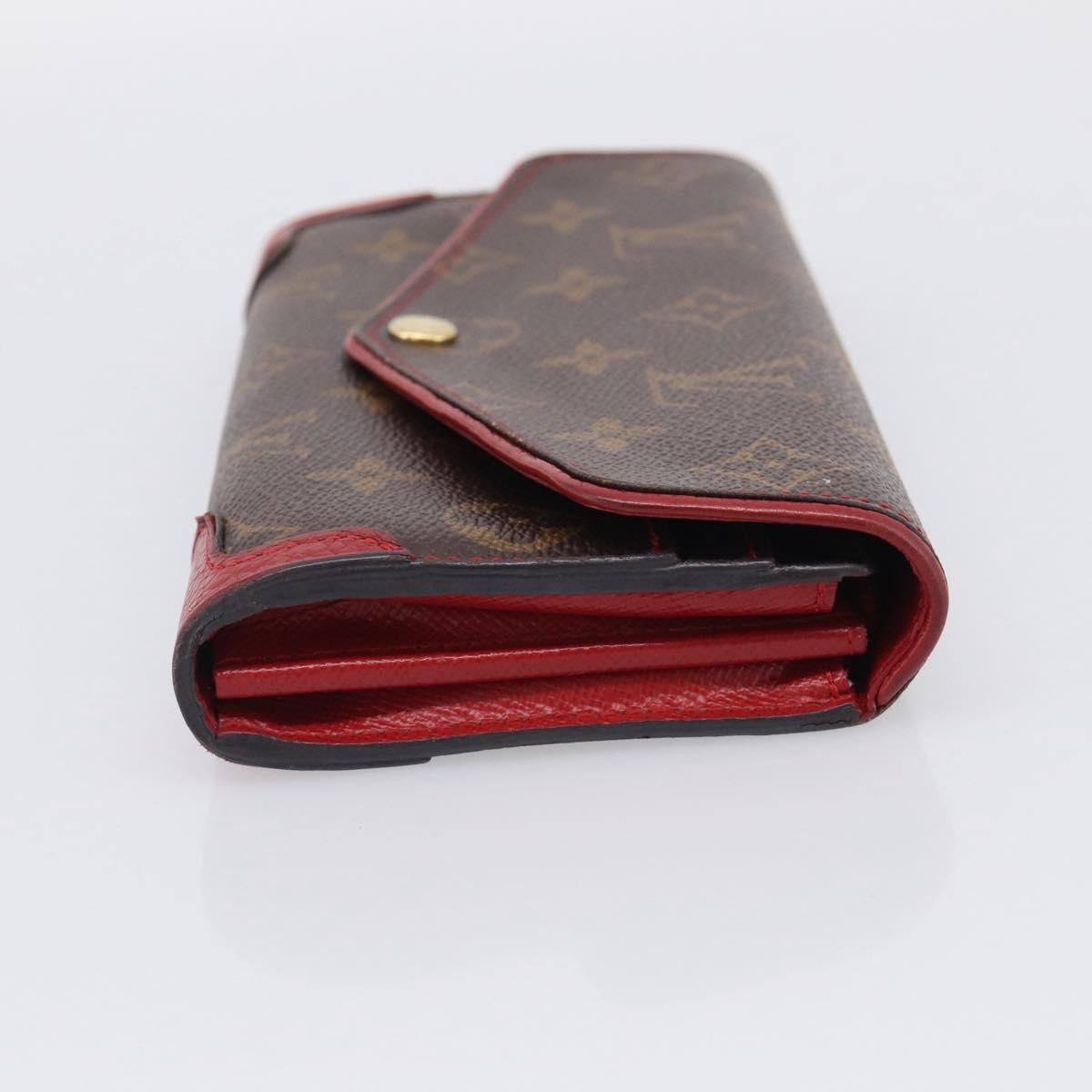 LOUIS VUITTON Monogram Retiro Portefeuille Sarah Wallet M61184 LV Auth RV048