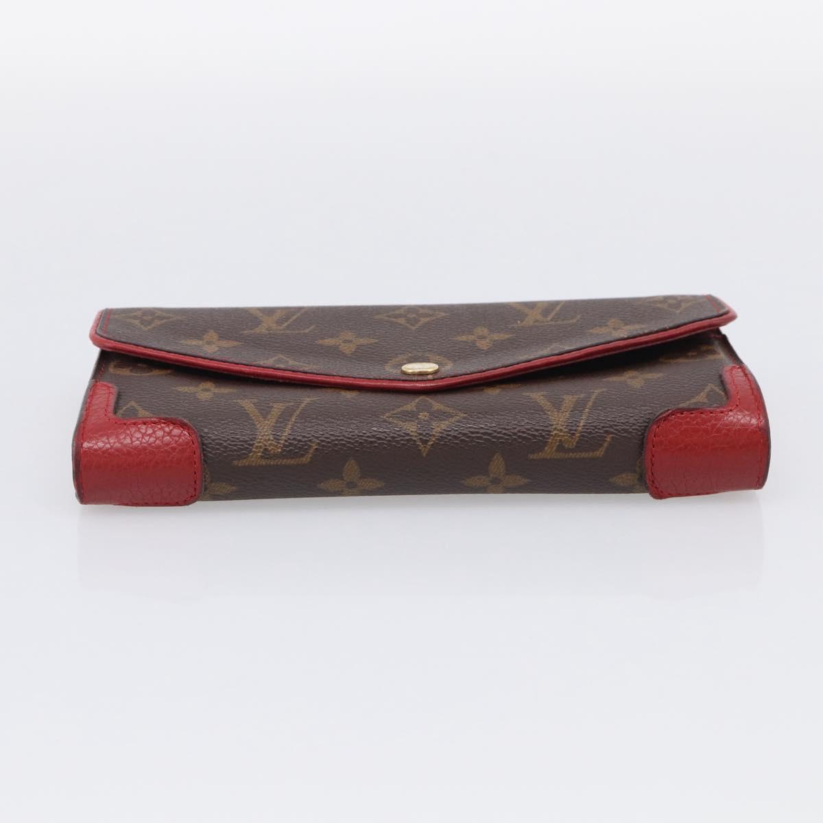 LOUIS VUITTON Monogram Retiro Portefeuille Sarah Wallet M61184 LV Auth RV048