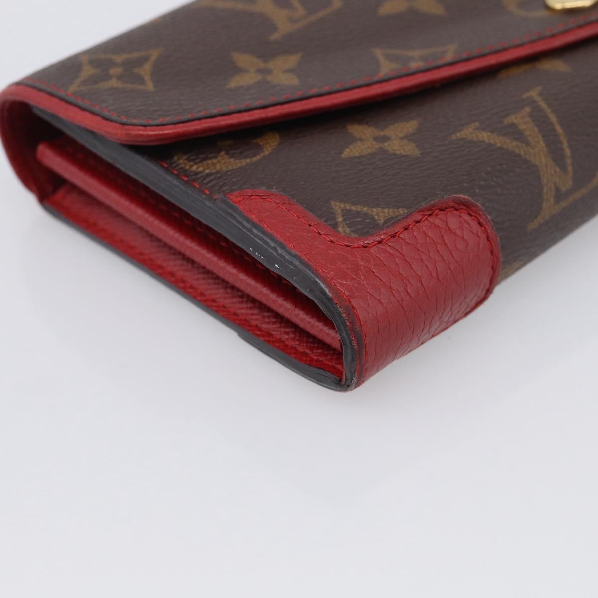LOUIS VUITTON Monogram Retiro Portefeuille Sarah Wallet M61184 LV Auth RV048