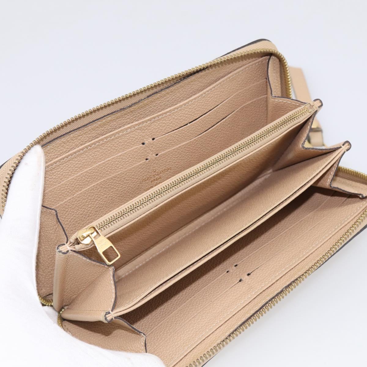 LOUIS VUITTON Monogram Empreinte Zippy Wallet Tour Rrail M69034 LV Auth RV049