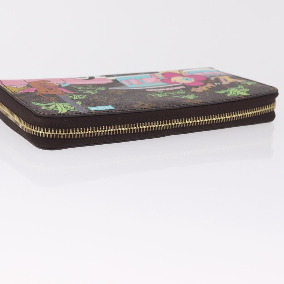 LOUIS VUITTON Monogram Vivienne Zippy Wallet Long Wallet M80857 LV Auth RV050M