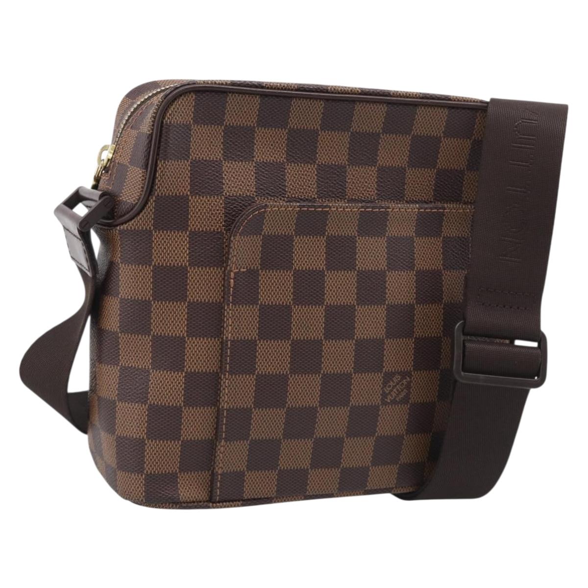 LOUIS VUITTON Damier Ebene Olaf PM Shoulder Bag N41442 LV Auth RV052V
