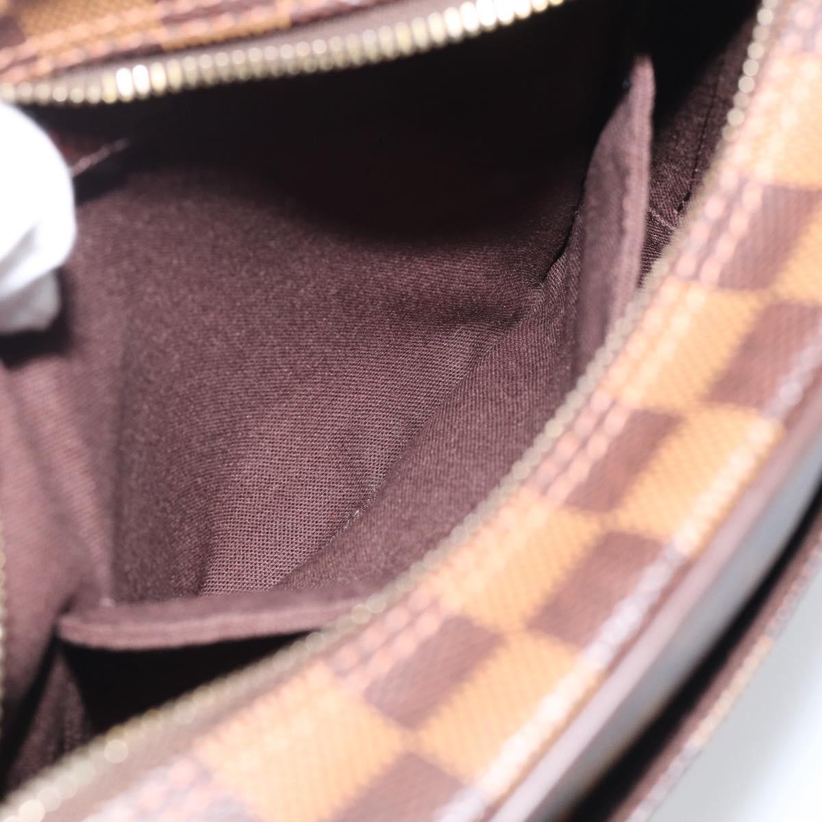 LOUIS VUITTON Damier Ebene Olaf PM Shoulder Bag N41442 LV Auth RV052V