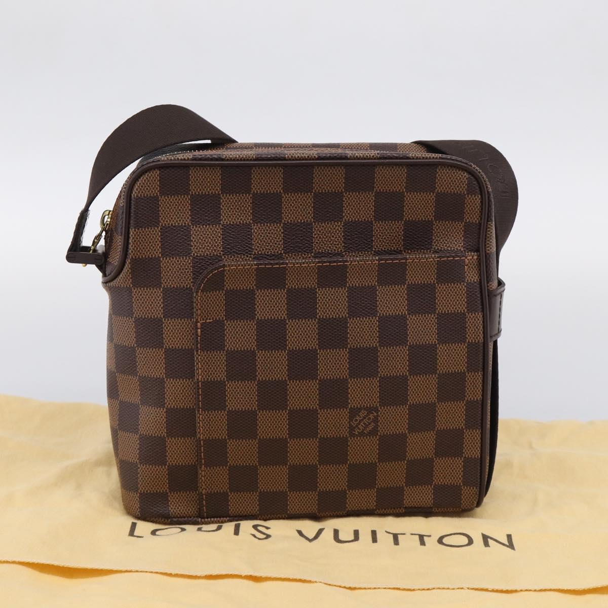 LOUIS VUITTON Damier Ebene Olaf PM Shoulder Bag N41442 LV Auth RV052V