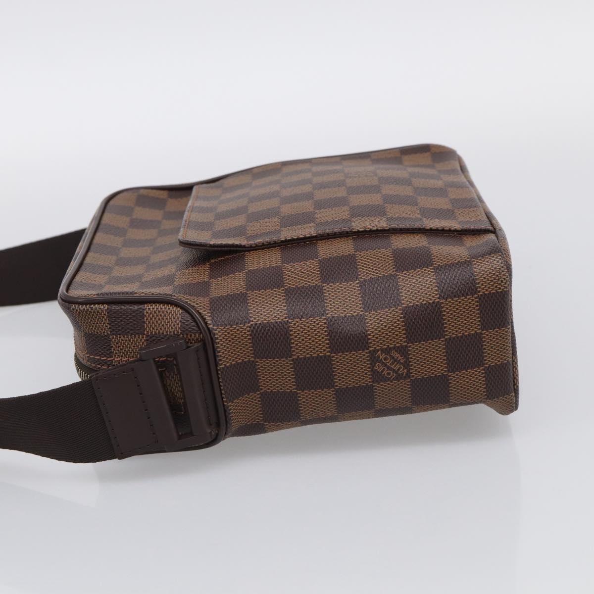 LOUIS VUITTON Damier Ebene Olaf PM Shoulder Bag N41442 LV Auth RV052V
