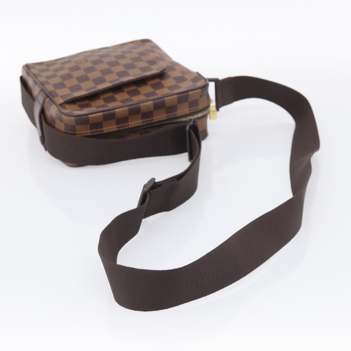 LOUIS VUITTON Damier Ebene Olaf PM Shoulder Bag N41442 LV Auth RV052V