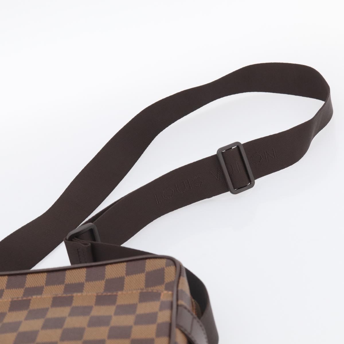 LOUIS VUITTON Damier Ebene Olaf PM Shoulder Bag N41442 LV Auth RV052V