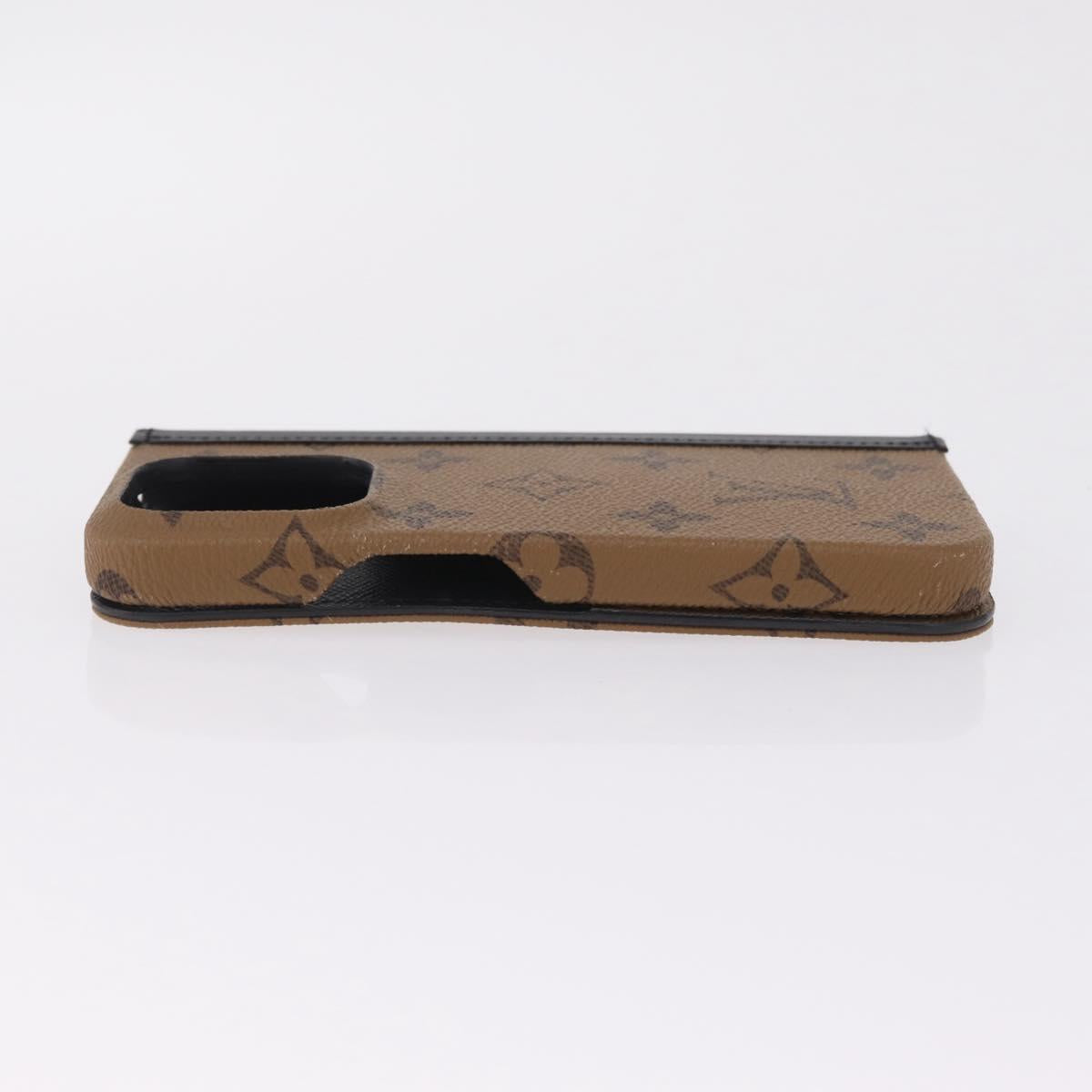 LOUIS VUITTON Reverse IPhone 15 Pro Folio Cell Phone Case M82892 LV Auth RV053