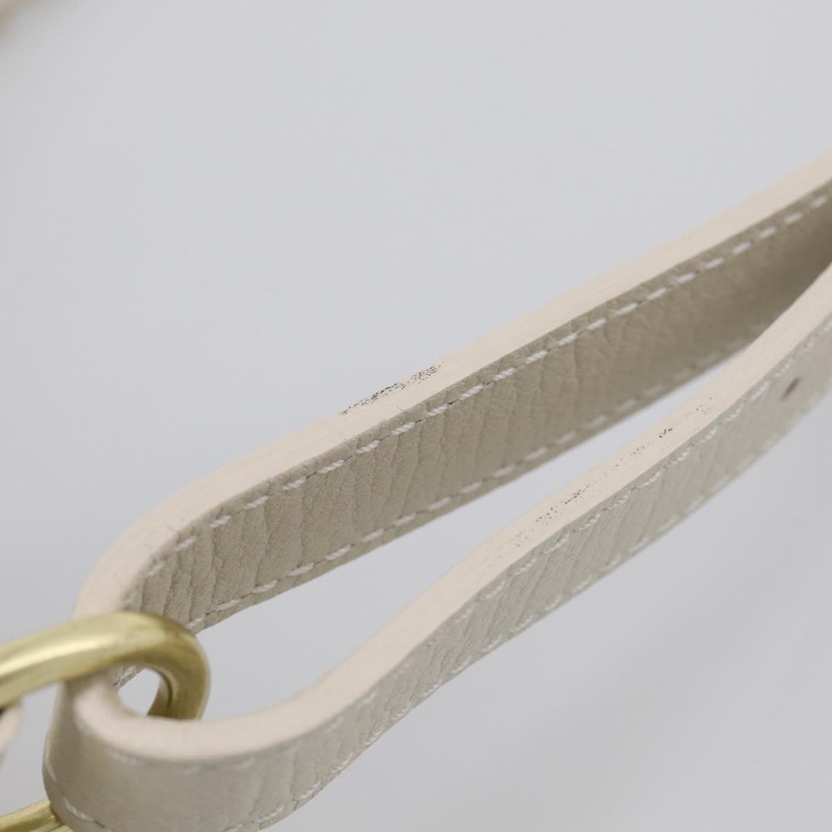 LOUIS VUITTON Monogram Mini Lin Noe Bag White Dunne M95315 LV Auth RV055V