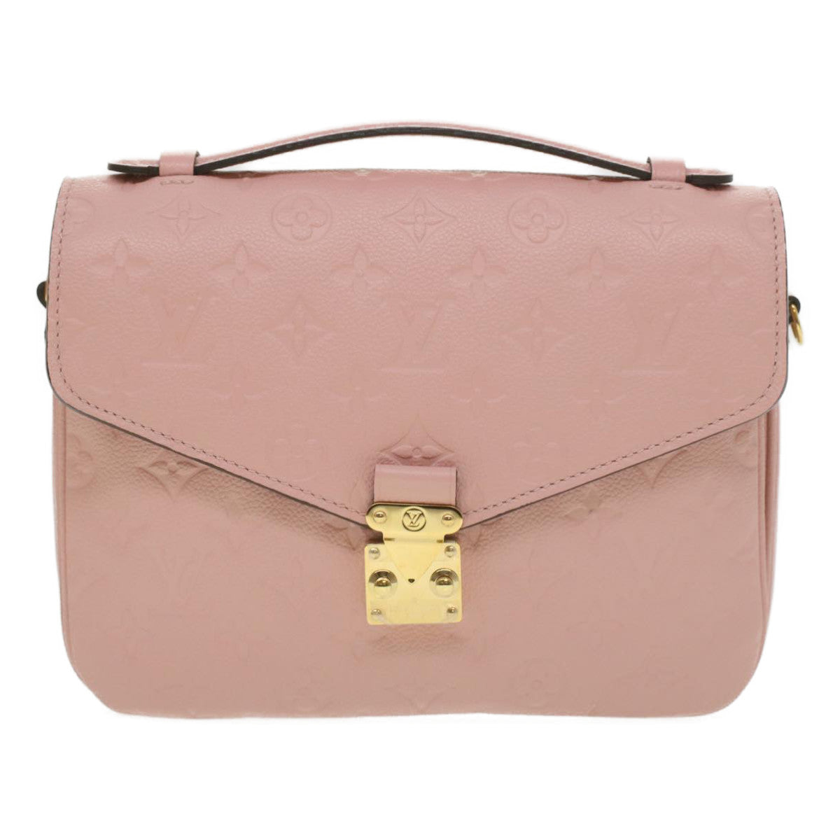 LOUIS VUITTON Empreinte Pochette Metis MM Hand Bag 2way Pink M44018 LV Auth S106