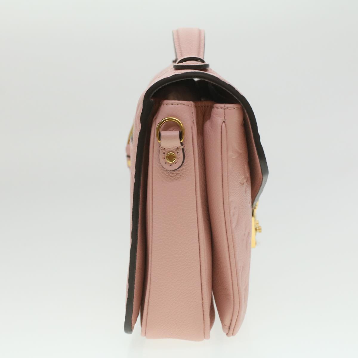 LOUIS VUITTON Empreinte Pochette Metis MM Hand Bag 2way Pink M44018 LV Auth S106