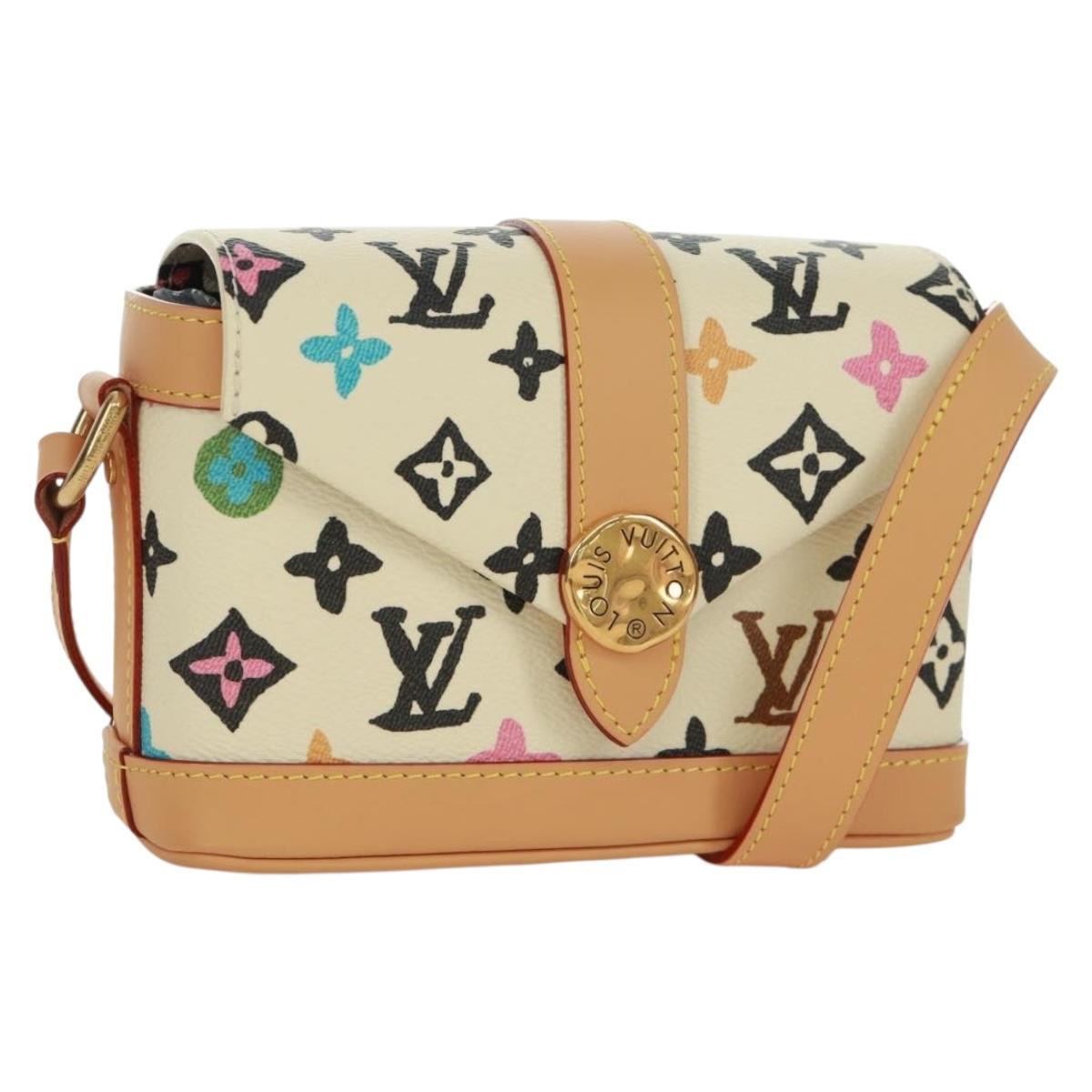 LOUIS VUITTON Craggy Envelope Wearable Wallet Bag Ivory M83346 LV Auth SK015SM